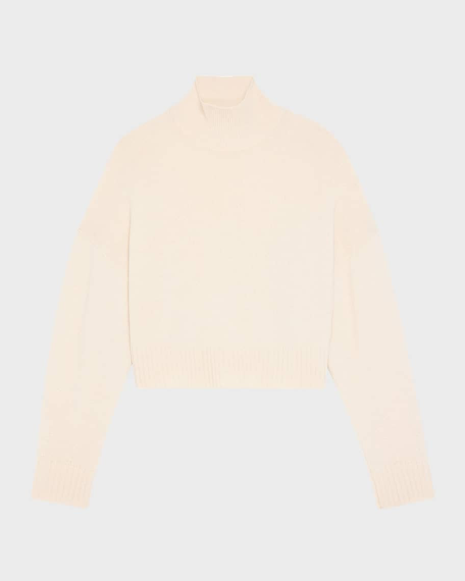 Theory Cropped Cashmere Pullover Sweater | Neiman Marcus