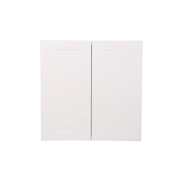 Hampton Bay Shaker Satin White Stock Assembled Wall Kitchen Cabinet (36 in. x 36 in. x12 in.)-KW3... | The Home Depot