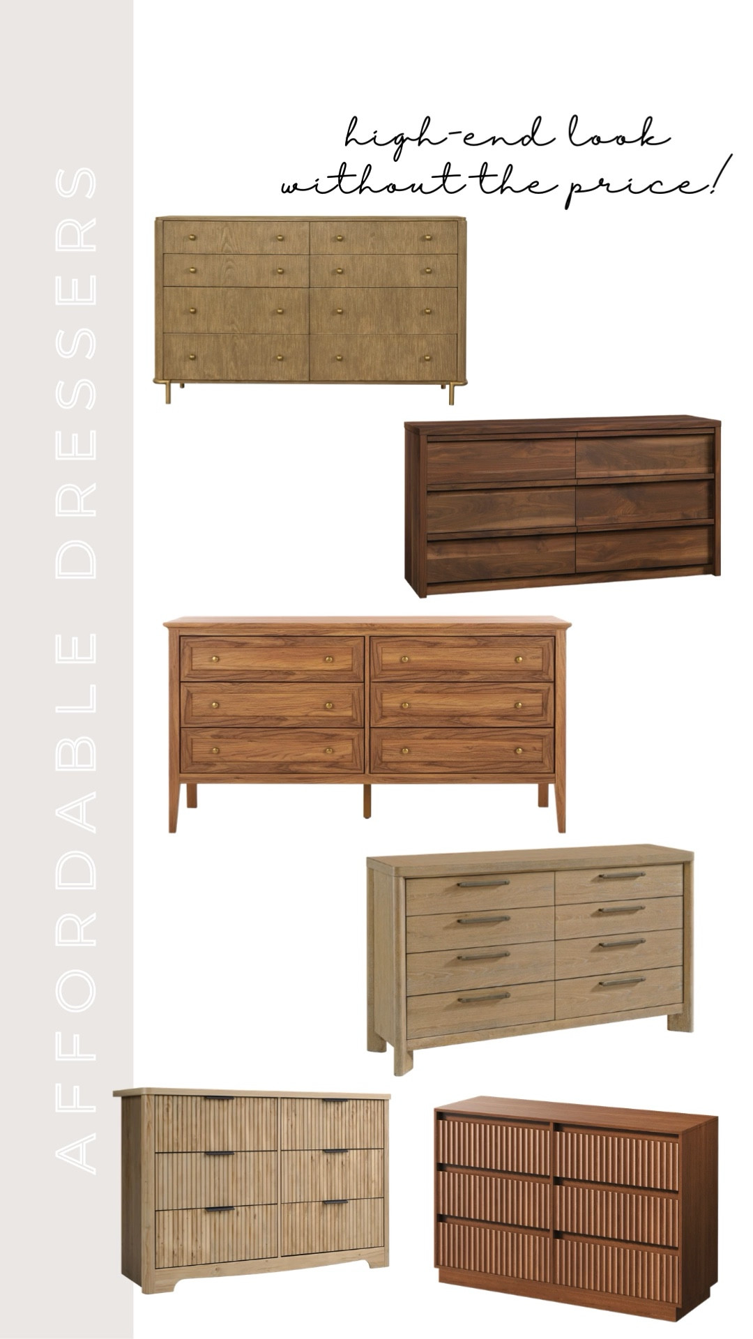 If you love the look of high-end neutral wood dressers but don’t want the high-end price, these are some of the best affordable options I’ve found. A few of these even give a very similar look to some of my favorite Pottery Barn dressers.

#LTKSaleAlert #LTKHome
