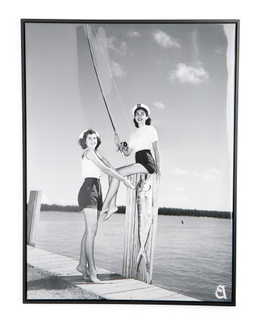 30x40 Strike A Pose 1951 Framed High Gloss Canvas Print Wall Art | TJ Maxx