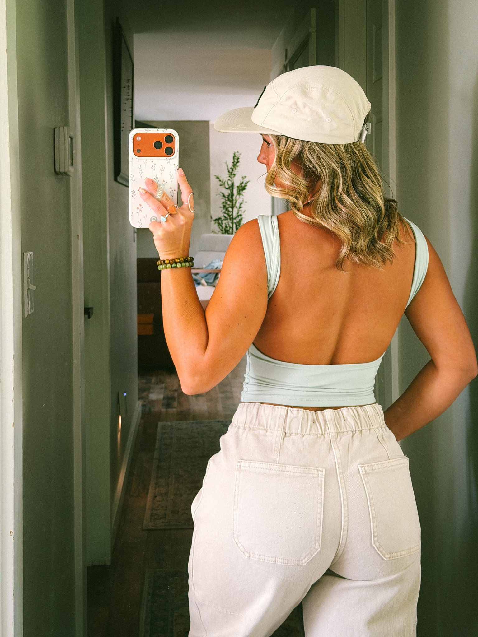 Open Back Tops are my jammm ✨ 
Adds a lil bit of casual spice to any fit 
Top: S 
Cargo Pants: 1/25 (usually a size 4 but there’s stretch in the waist!!) 

#LTKootd