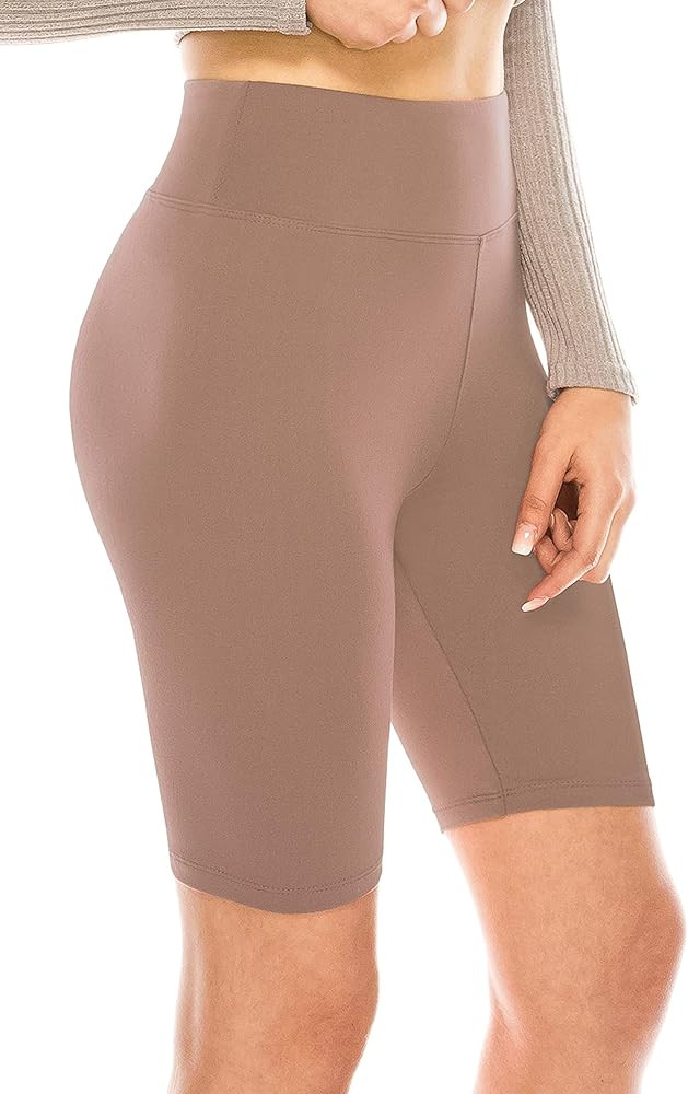 ALWAYS Women's 8" Yoga Shorts - Premium Soft Solid Stretch Running Dnace Volleyball Boy Short Lou... | Amazon (US)