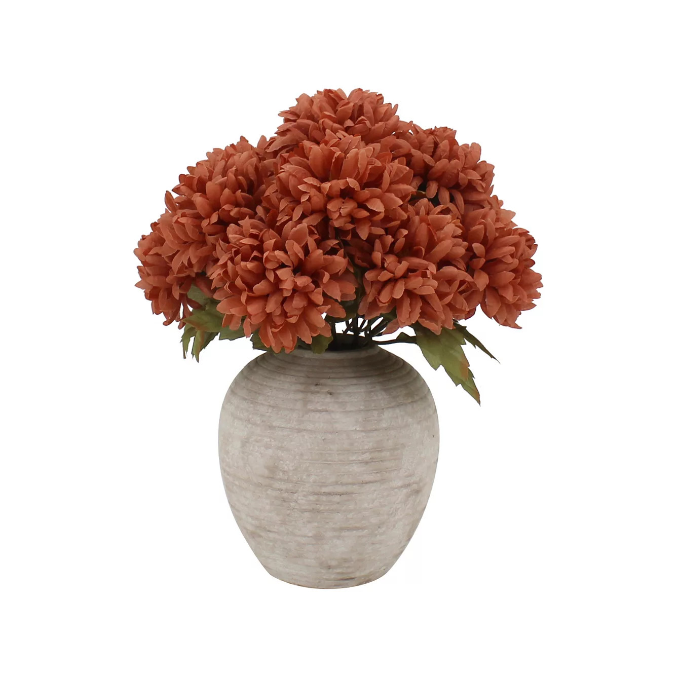 Sonoma Goods For Life\u00ae Artificial Dahlias in Ribbed Ceramic Vase | Kohl's