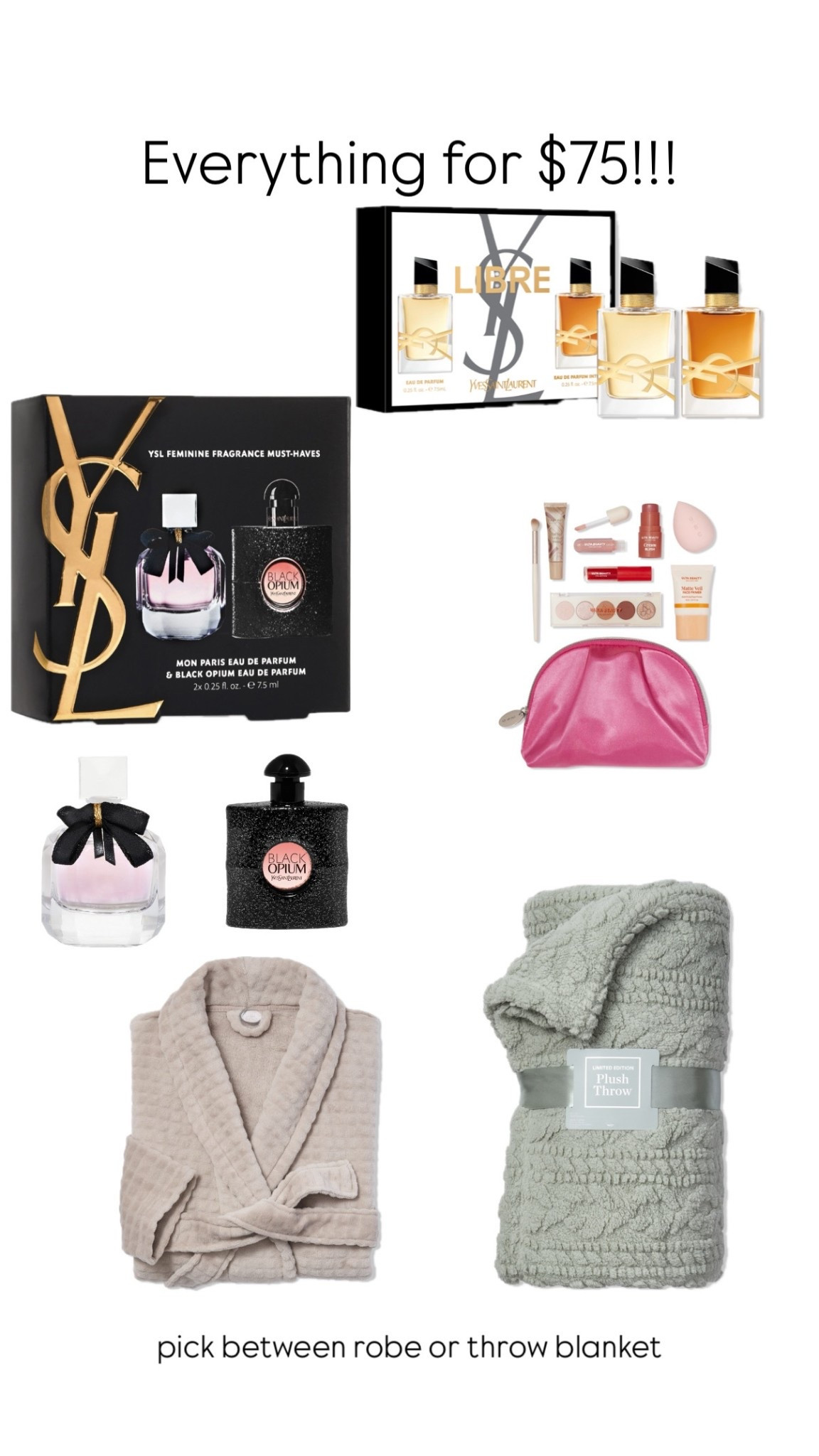 score this beauty deal for just $75! This would make a great gift for one or even multiples! These will sell out. 

Perfume, besuty, ysl, makeup, robe, blanket, 

#LTKCyberWeek #LTKSaleAlert #LTKGiftGuide