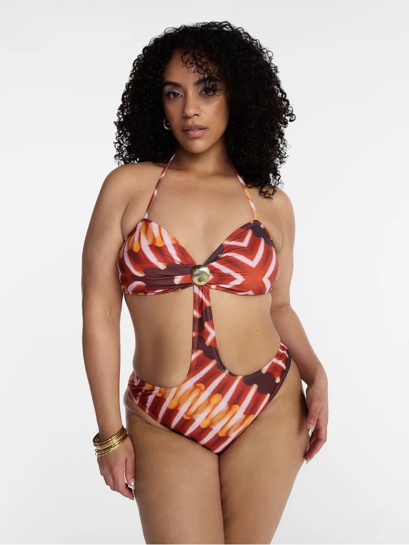 Hot Girl Summer by Megan Thee Stallion Women's and Women's Plus Bombshell Monokini One-Piece Swim... | Walmart (US)