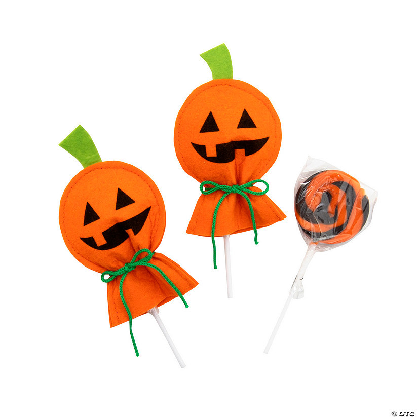 Jack-O’-Lantern Lollipop Covers - 12 Pc. | Oriental Trading Company