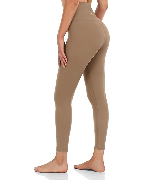 HeyNuts Pure&Plain 7/8 Athletic Leggings for Women, Buttery Soft Tummy Control Workout Pants 25'' | Amazon (US)