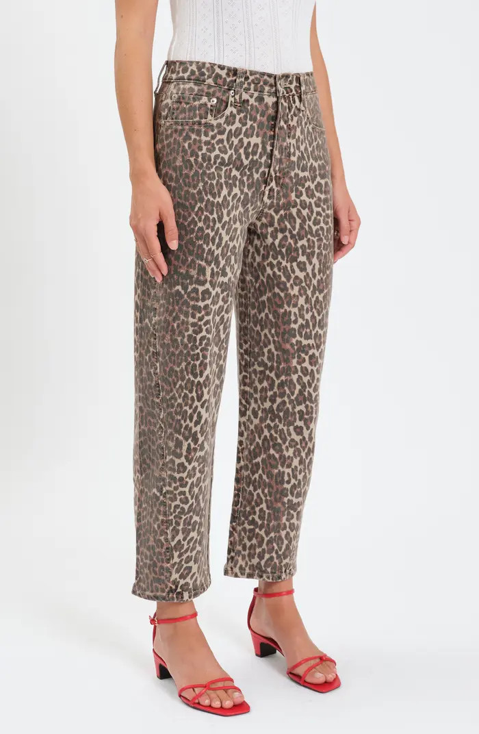 Westward High Waist Ankle Barrel Leg Jeans | Nordstrom