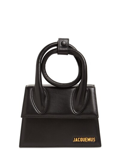 JACQUEMUS - Le chiquito noeud leather shoulder bag - Black | Luisaviaroma | Luisaviaroma