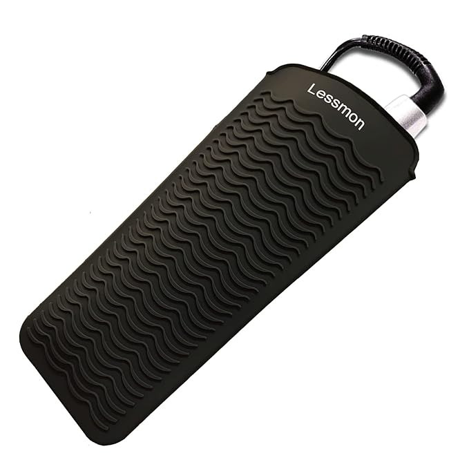 Heat Resistant Silicone Mat Pouch, Lessmon Hair Styling Tools for Curling Irons, Hair Straightene... | Amazon (US)