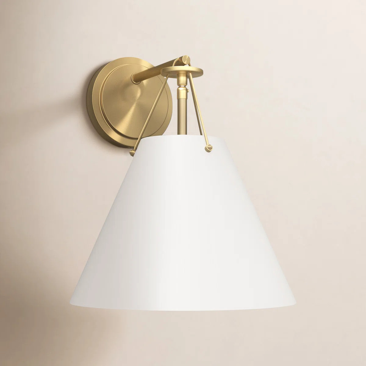 Bridie 1 Light Vibrant Gold Sconce | Wayfair North America