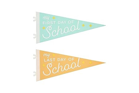 Pearhead First & Last Day Pennant Flags, Back to School and Last Day of School Essentials, Photo ... | Amazon (US)