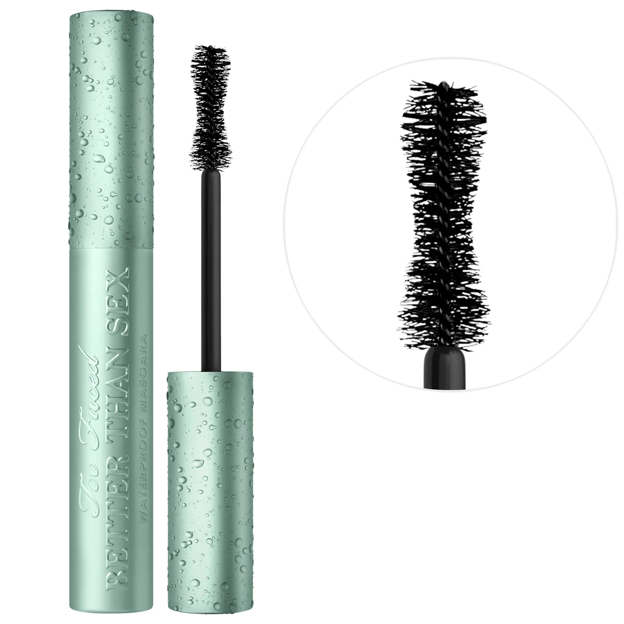 Too Faced Better Than Sex Waterproof Mascara Standard Size Black - 0.27 oz/ 8 mL | Sephora (US)