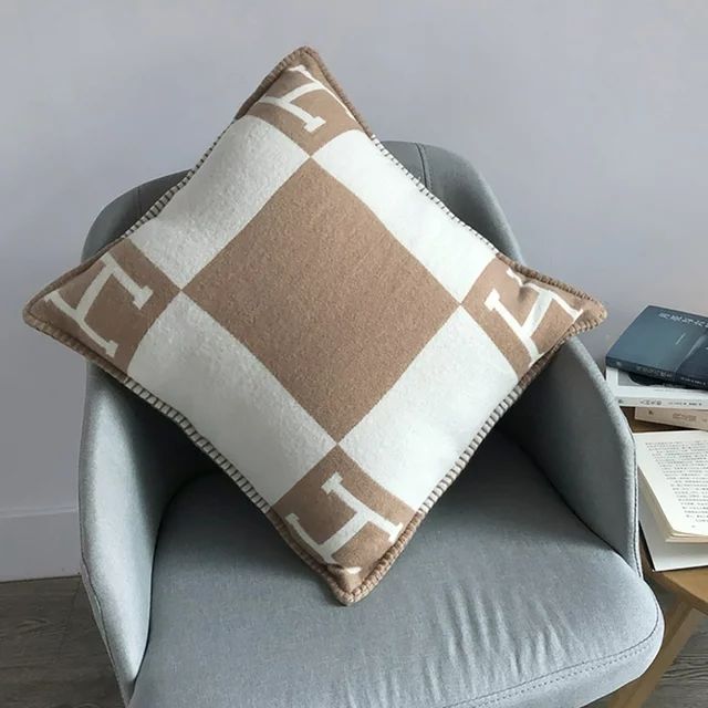 Wool Outdoor Pillow Covers,with Hidden Zipper 25"X 24" H Letter Pillowcase Decorative,for Sofa,Li... | Walmart (US)