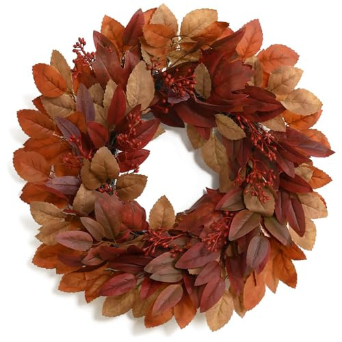 DN DECONATION Fall Wreath for Home Front Door Decor, Decorations for Wall | Amazon (US)