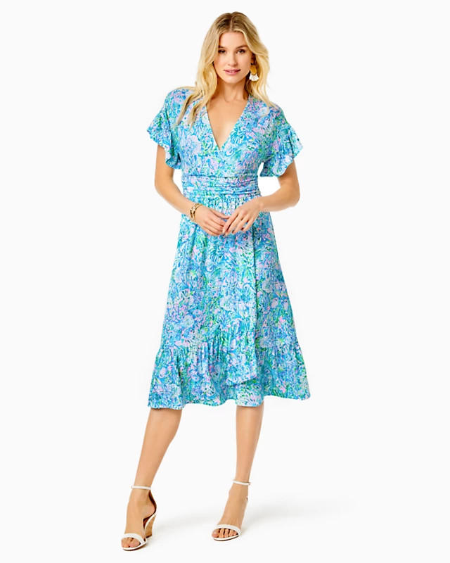 Juliet Ruffle Midi Dress | Lilly Pulitzer