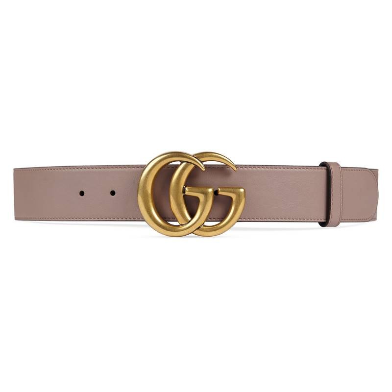 Leather belt with Double G buckle | Gucci (US)
