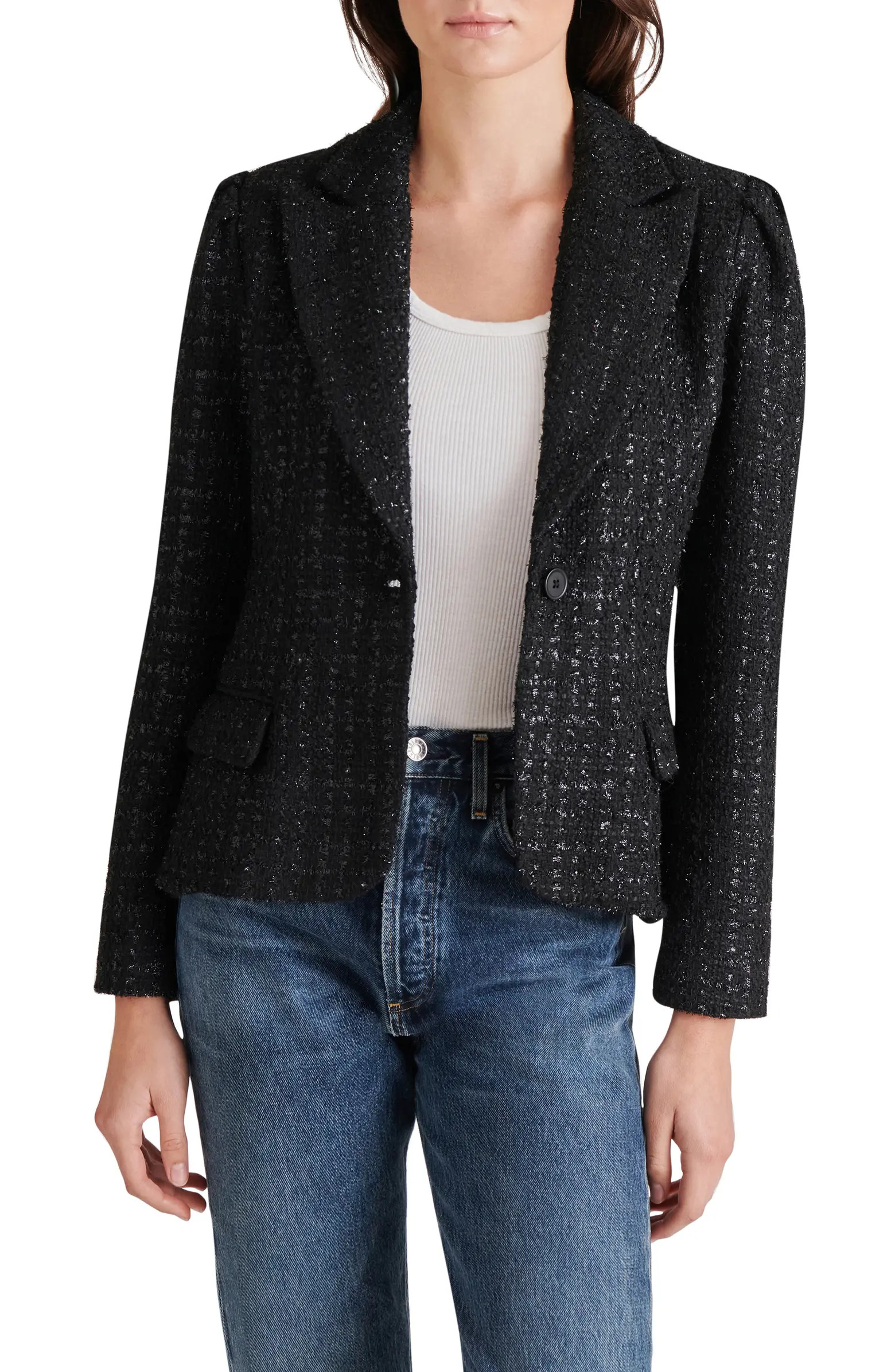 Cinched Tweed Blazer | Nordstrom Rack