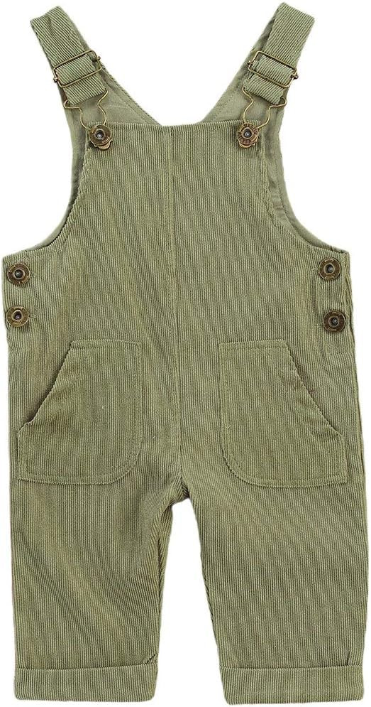 Toddler Kids Baby Boy Girl Bib Overalls Suspender Pants Solid Straps Trousers Halter Romper Jumpsuit Bottom Outfit | Amazon (US)