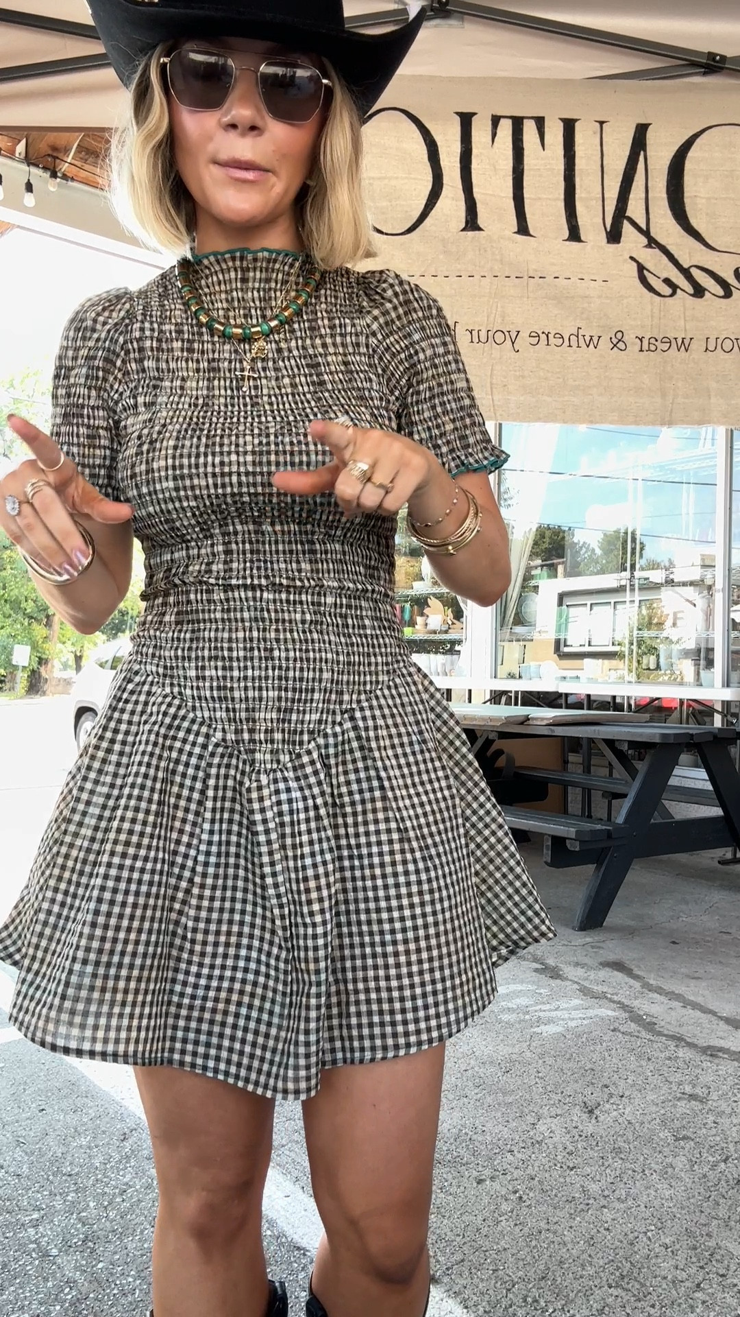 Fall mini dress! Perfect fall outfit! Country concert outfit, boots, gingham dress 

#LTKShoeCrush #LTKStyleTip #LTKVideo