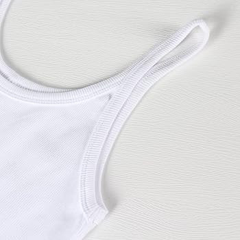 Artfish Women's Sleeveless Tank Top Form Fitting Scoop Neck Ribbed Knit Basic Cami Shirts | Amazon (US)