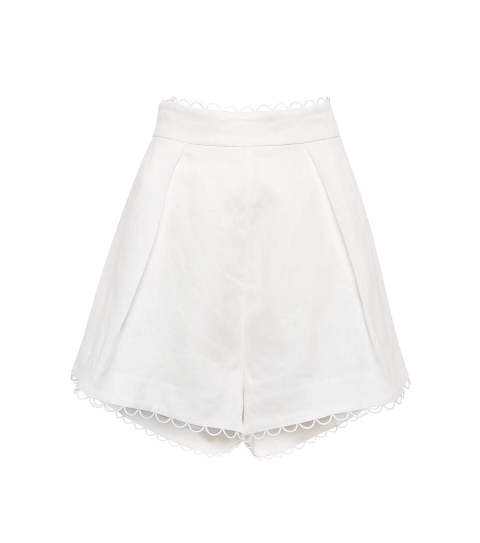 Rosa pleated linen shorts | Mytheresa (INTL)