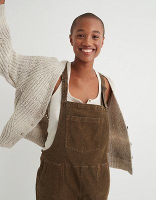Aerie Oversized Cropped Cardigan | American Eagle Outfitters (US & CA)