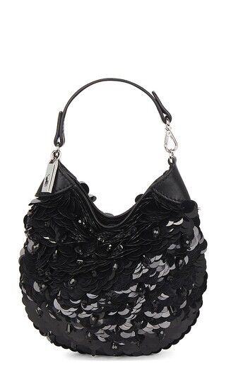 Pailettes Pouch Small in Black | Revolve Clothing (Global)