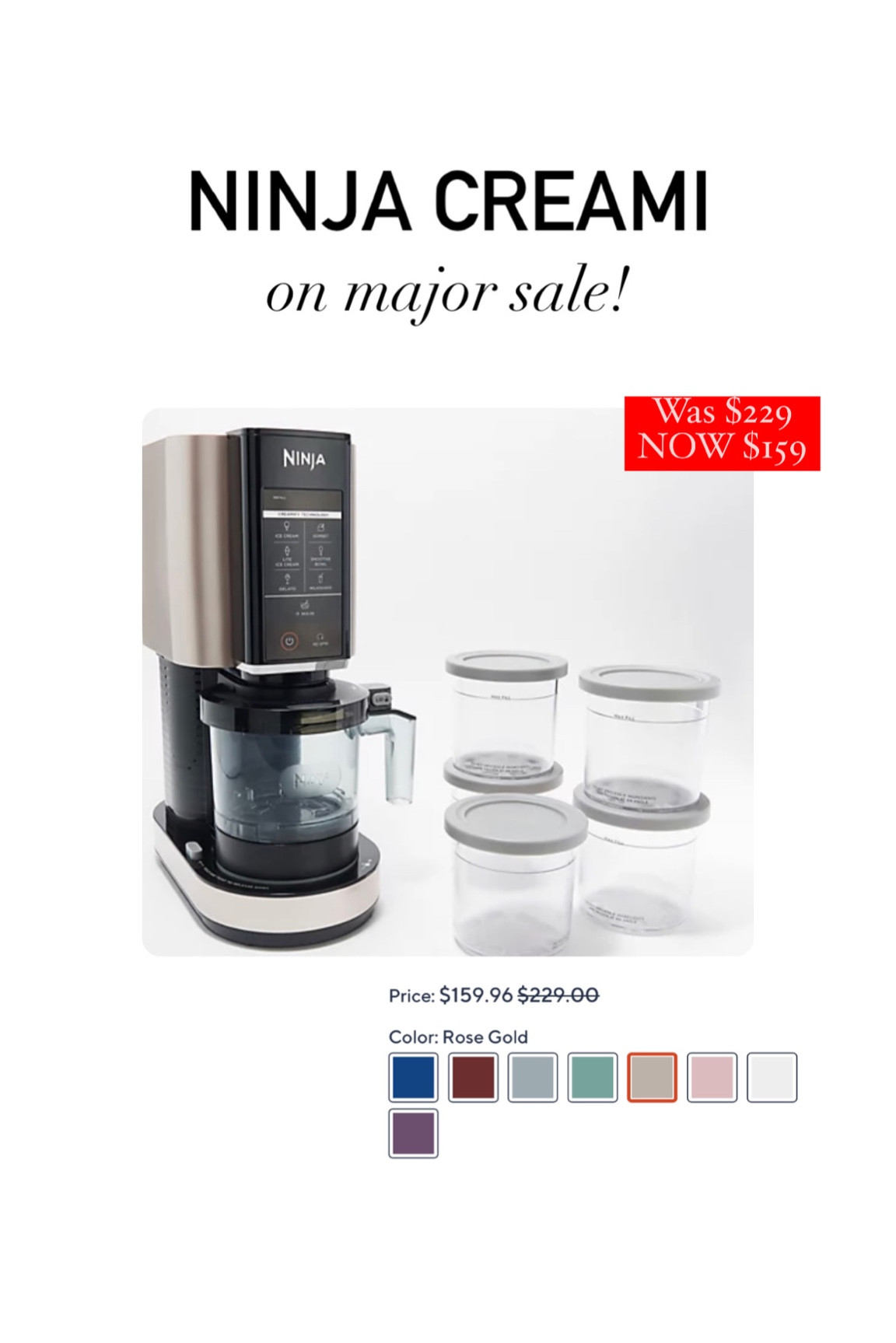 We love our ninja creami!!! Major sale! Ends tonight! 😍

#LTKsalealert #LTKGiftGuide #LTKHoliday