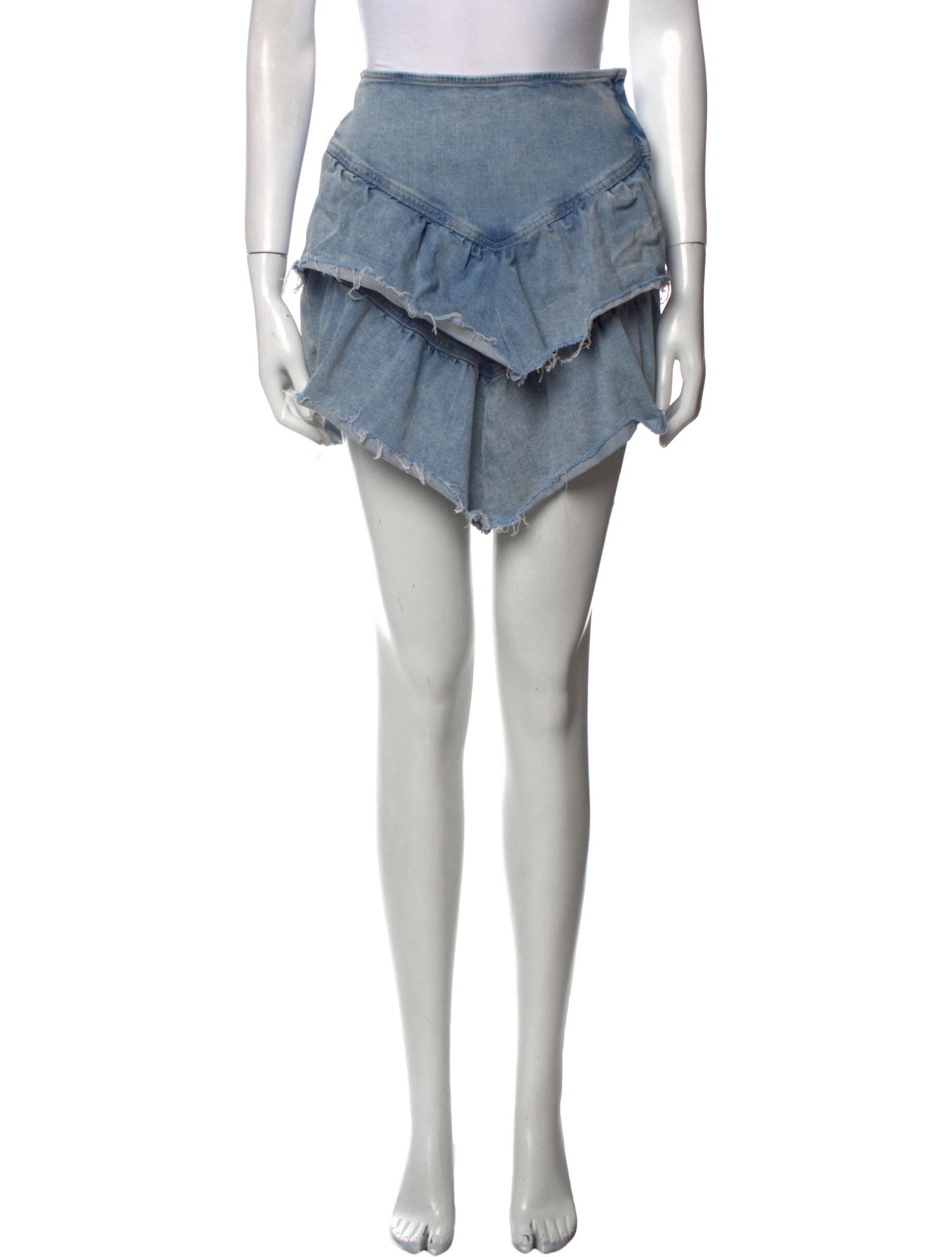 Ruffle Embellishment Mini Skirt | The RealReal