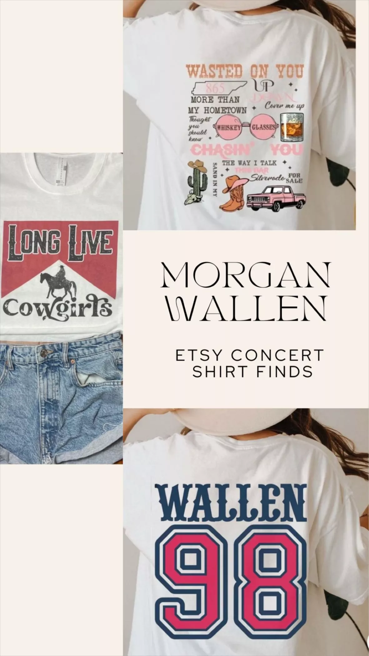 Morgan Wallen Retro Cowgirl Country Music Sweatshirt - Ink In Action