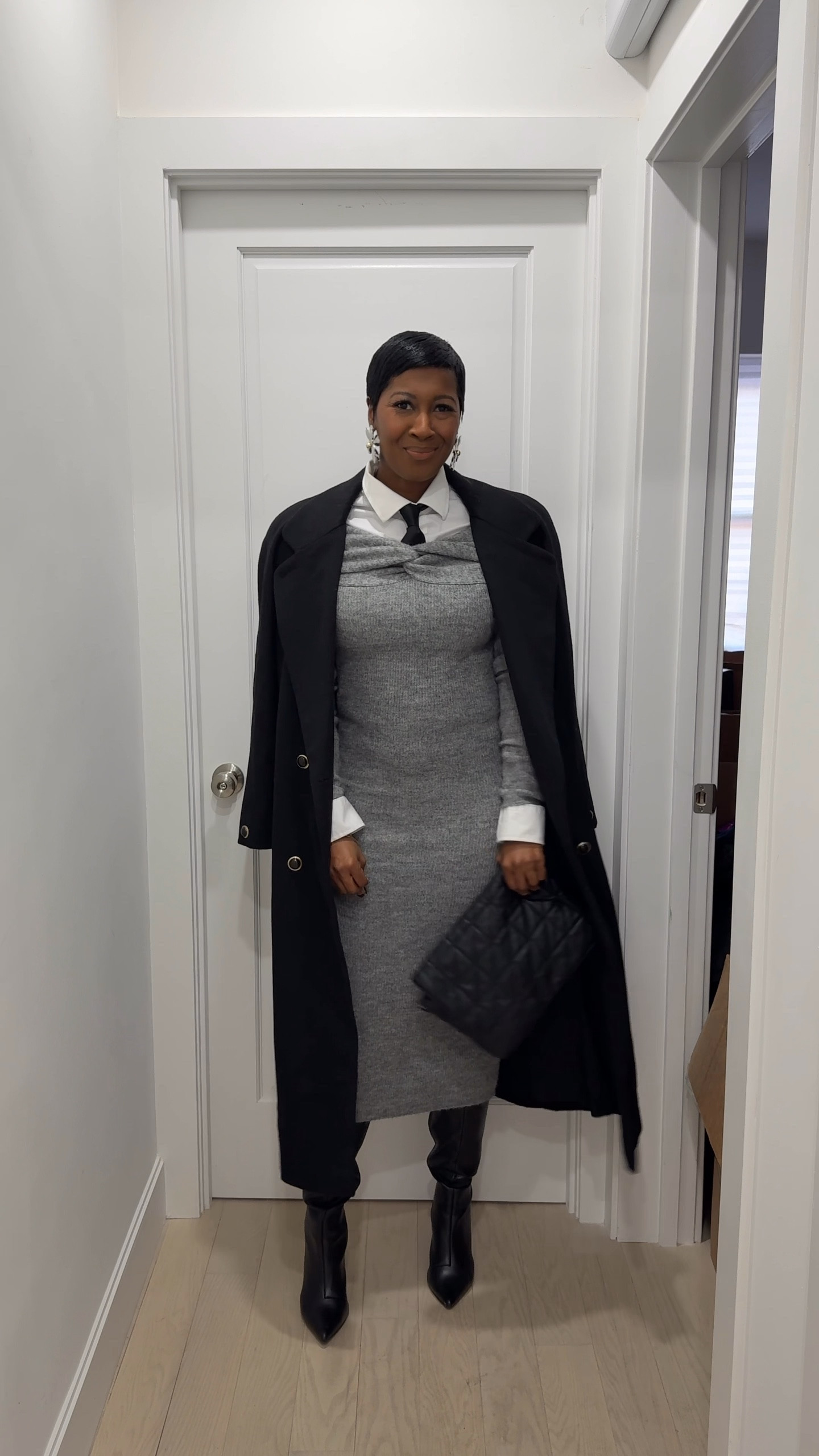 GRWChi for a business anniversary! 

I’m wearing a small in the dress. 

#LTKootd #LTKHoliday