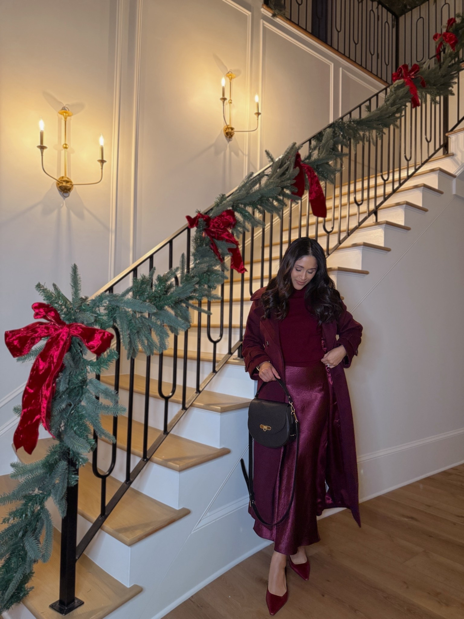 Both my skirt & coat are currently on sale!
Take 15% OFF my with top with code: HAUTE15
Take 20% OFF my bag with code: HAUTE20
You know I love monochromatic look and this satin slip skirt paired with this wine sleeveless turtleneck is so gorgeous together! The top also comes in brown. 
Wearing sz 4 in skirt and small in top!
#giginewyork #handbag




#LTKSaleAlert