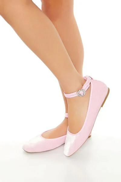 Velvet Mary Jane Ballet Flats | Forever 21