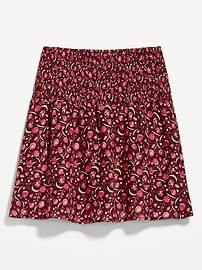 Smocked-Waist Mini Skirt | Old Navy (US)