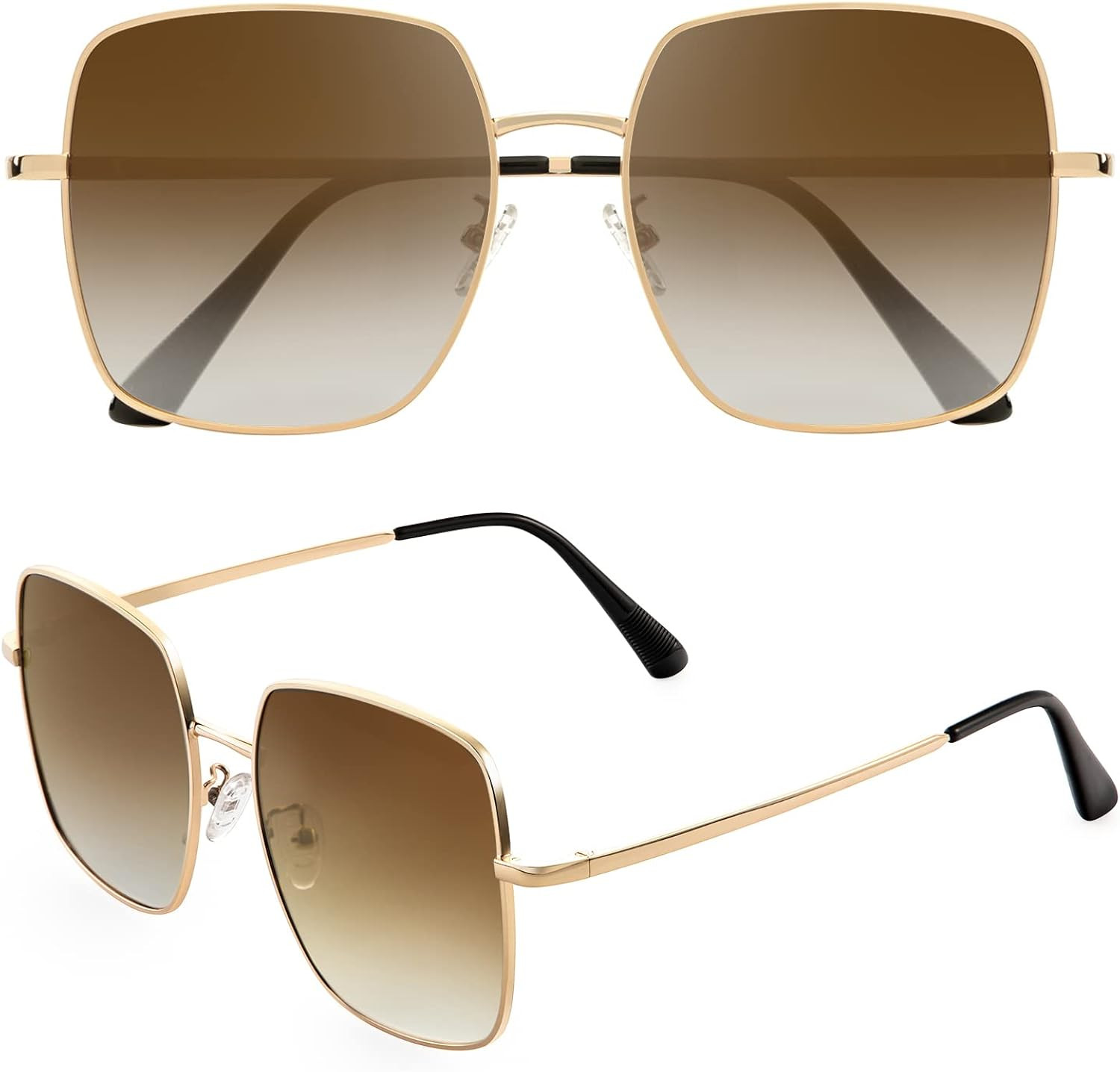 🎄 100% Polarized and UV Protection 🎆 All of our POLARIZED SUNGLASSES Women and Men choose perfect lenses with 100% UV400 PROTECTION function. You can be free anytime under the sunlight without worrying about the damage to your eyes from either UVA (lead to skin aging) or UVB (produce sunburn). At the same time, the POLARIZED SHADES can also give you a world of true colors. | Amazon (US)