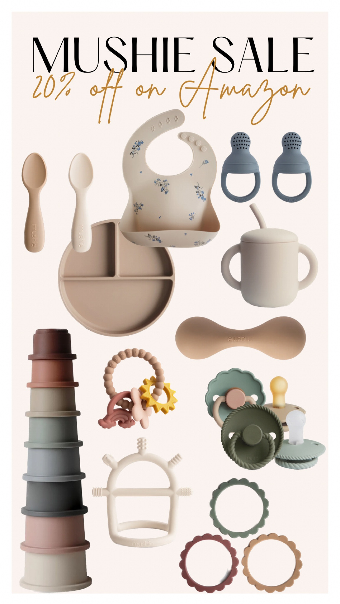 one of my favorite brands for baby play and feeding items! their whole store is 20% off on amazon only! mushie products are made out of 100% food grade silicone or 100% BPA, PVC, Phthalate free polypropylene plastic. 

baby girl baby boy gender neutral silicone plate mesh feeder training cup teether teething ring pacifier bibs frigg 

#LTKkids #LTKbaby #LTKsalealert