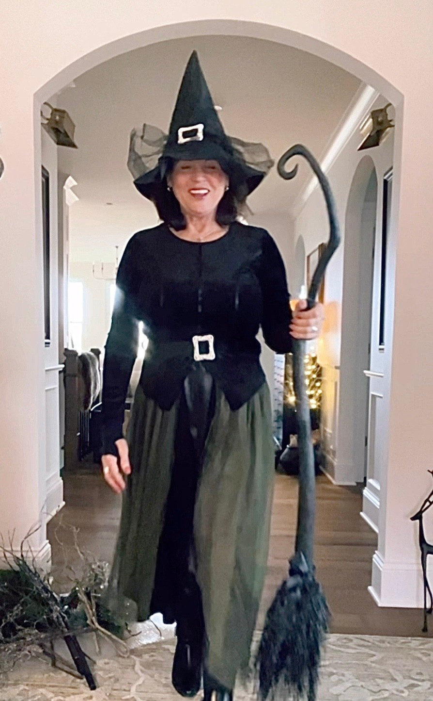 My Halloween witches costume for those of you asking. 😊

TTS and very comfy.  I wore a medium. 

#LTKOver40 #LTKSeasonal #LTKFindsUnder50