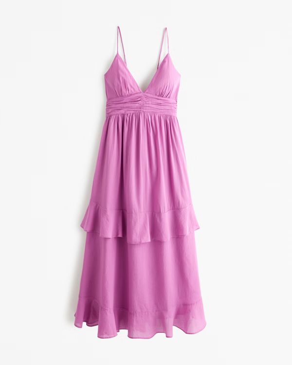 Women's Tiered Ruffle Maxi Dress | Women's Dresses & Jumpsuits | Abercrombie.com | Abercrombie & Fitch (US)