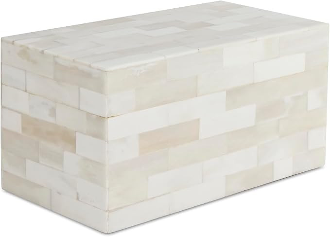 Handicrafts Home Decorative Storage Box with Lid– 10x5x5” Modern Home Decor Organizer, Memory... | Amazon (US)