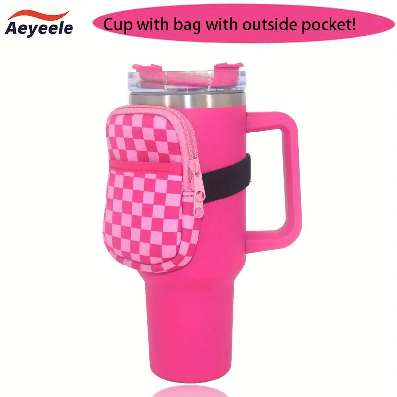 Insulated Water Bottle Pocket Handle Straw Lid Perfect - Temu | Temu Affiliate Program