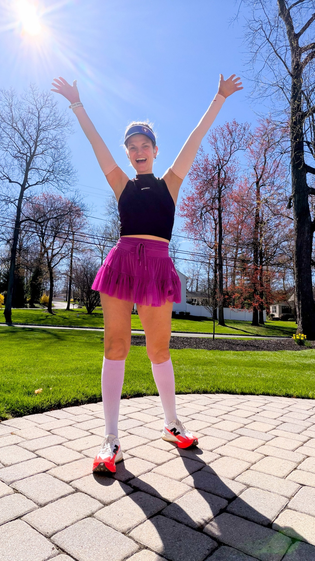 12 miles, sunshine, and the best running buddy energy. ⚡️

Spring finally let me test‑drive one of my possible race‑day fits on Saturday:
Shirt: Bandit Running
Skort + socks: PopFlex
Bra + Visor: Rabbit
Socks: Feetures
Verdict: cute, comfy, zero chafing.

Single digits runs only from here — 12 days until the London Marathon. And I’m so close on fundraising: 73% of the way to £2,000 for the Brain & Spine Foundation. 

#LTKActive #LTKfitnessgoals #LTKstorytime