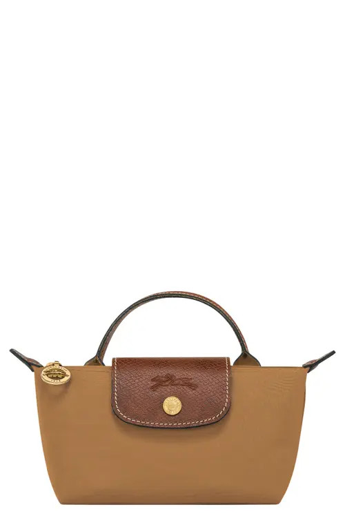 Longchamp Le Pliage Cosmetics Case in Fawn at Nordstrom | Nordstrom