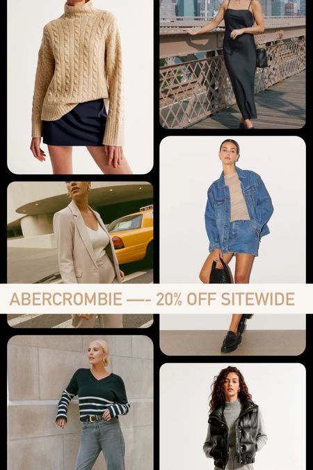 Abercrombie sale— ends today!

Use code AFLTK

cargo pants, wide leg jeans, blazer, fall outfit, transitional outfit, denim outfit, sweater, black midi dress

#LTKsalealert #LTKSale