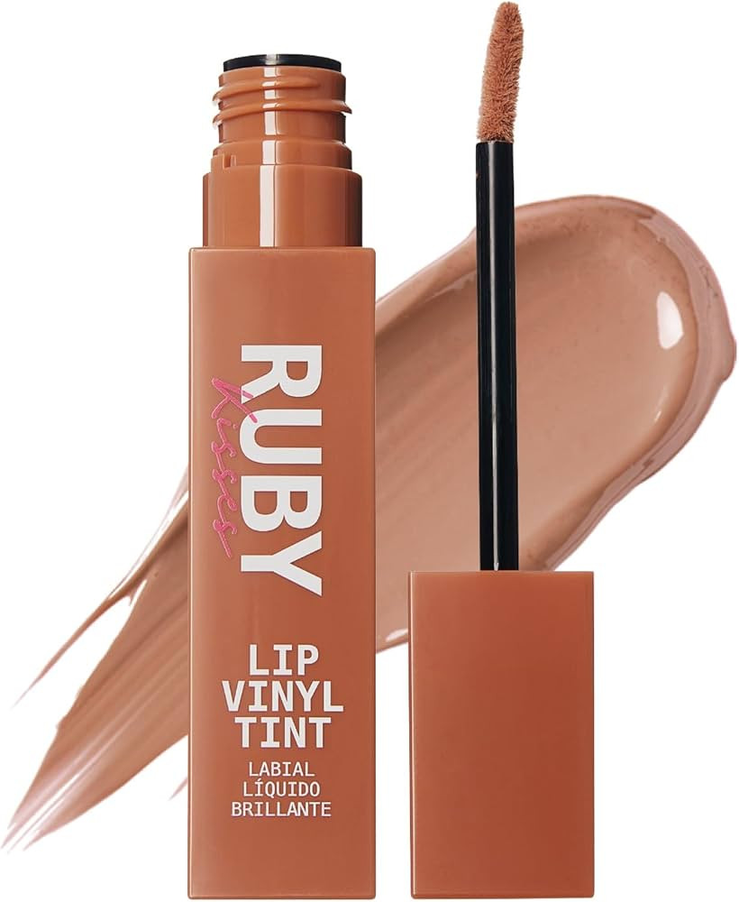 Ruby Kisses Lip Vinyl Tint - High-Pigment, Transfer-Proof, Smudge-Proof Liquid Lipstick, Soft-Sat... | Amazon (US)