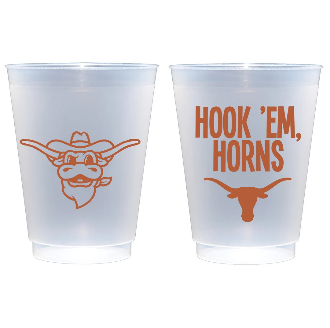 University of Texas Austin Logo/hook 'em Horns frosted Roadie Cup 10 Pack - Etsy | Etsy (US)