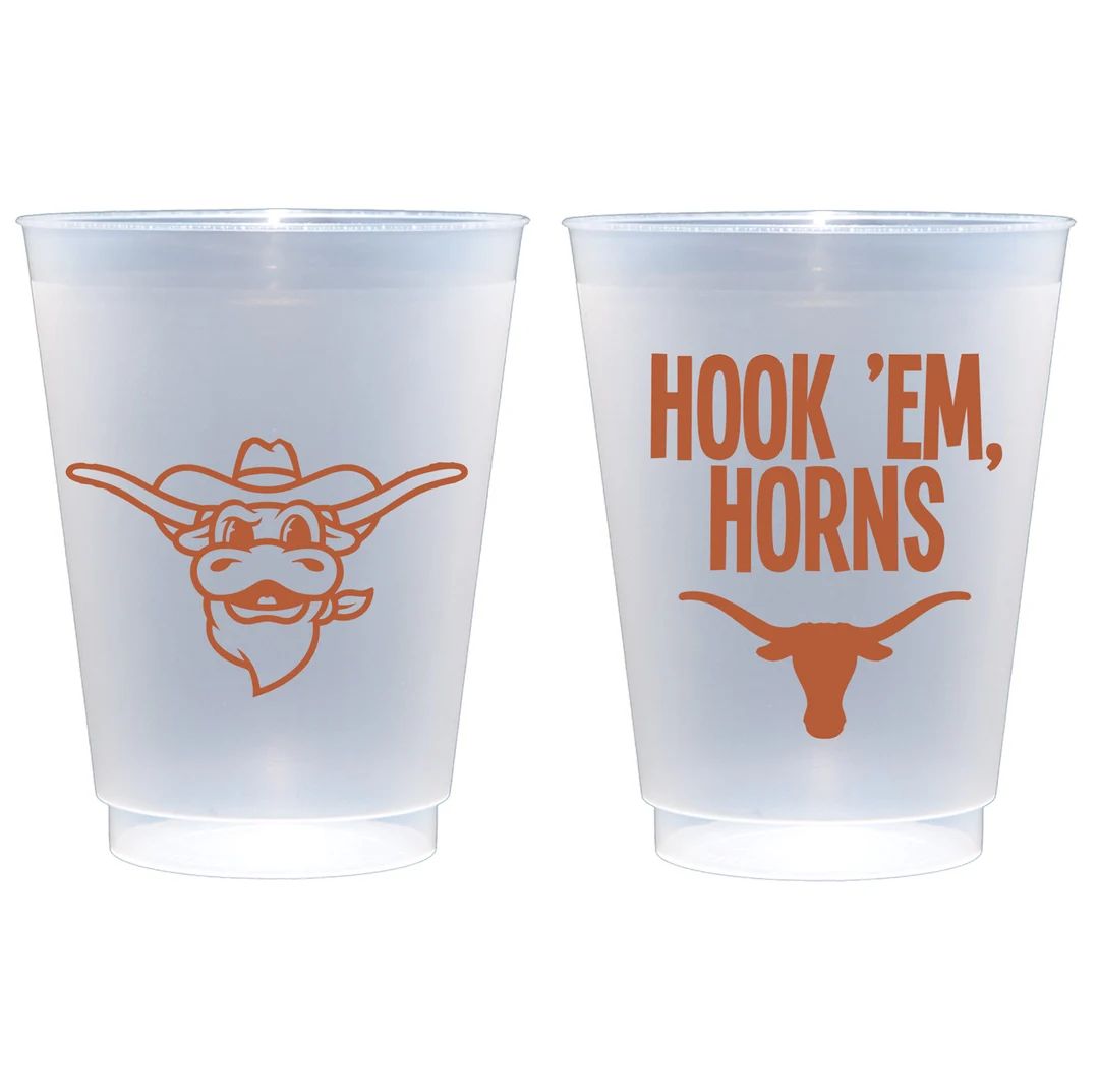 University of Texas Austin Logo/hook 'em Horns frosted Roadie Cup 10 Pack - Etsy | Etsy (US)