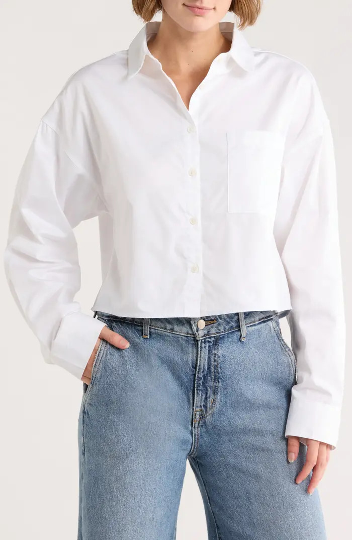 Joe's The Crop Boyfriend Button-Up Shirt | Nordstromrack | Nordstrom Rack