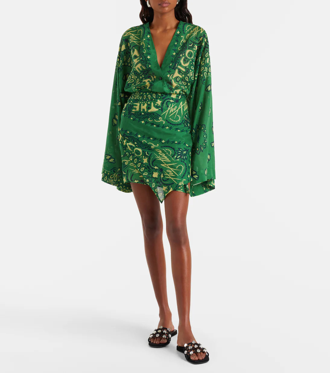 Bandana cotton muslin minidress | Mytheresa (IT)