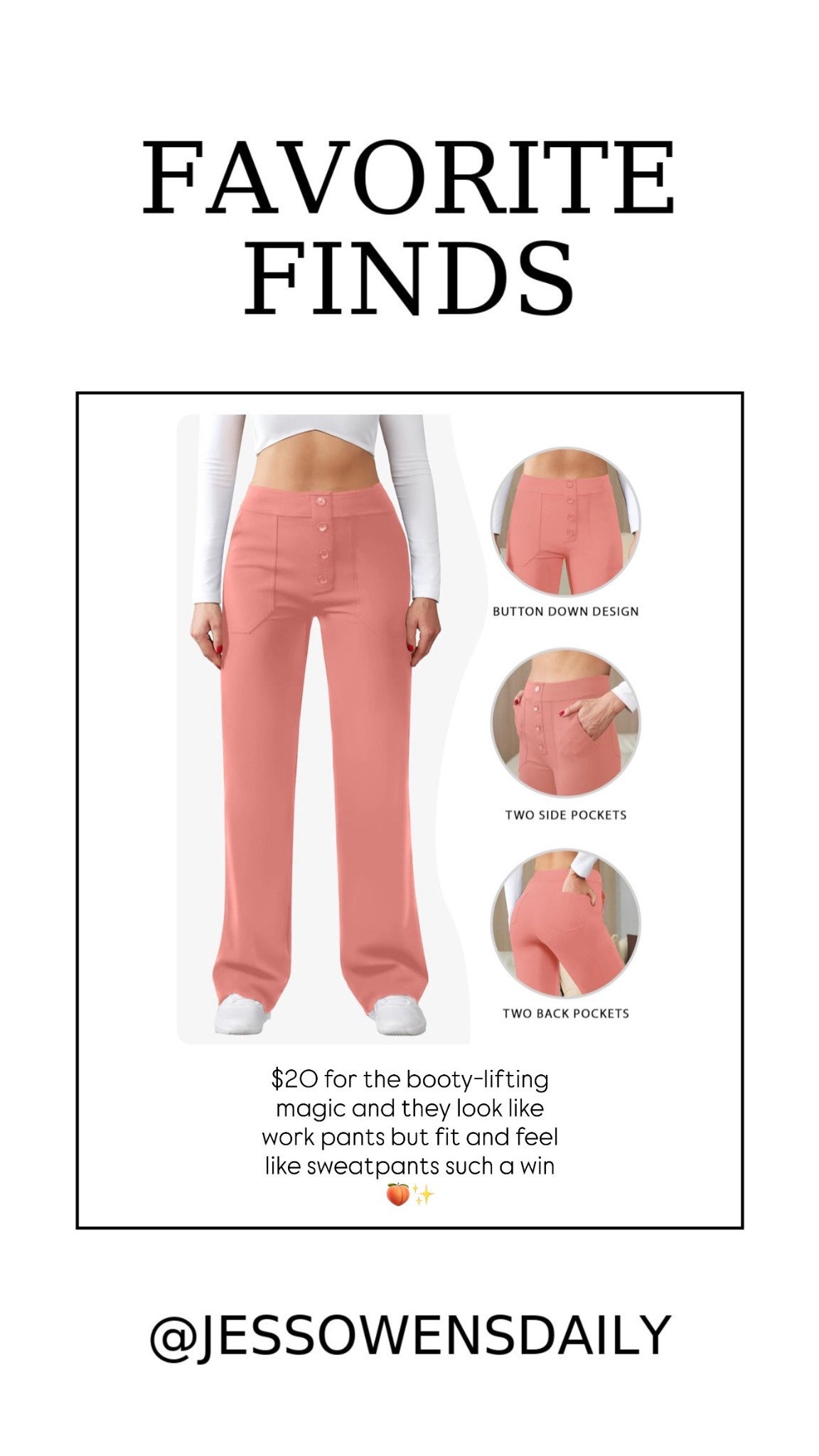 $20 for the booty-lifting magic and they look like work pants but fit and feel like sweatpants such a win 🍑✨

#LTKPetite #LTKmomlife #LTKActive